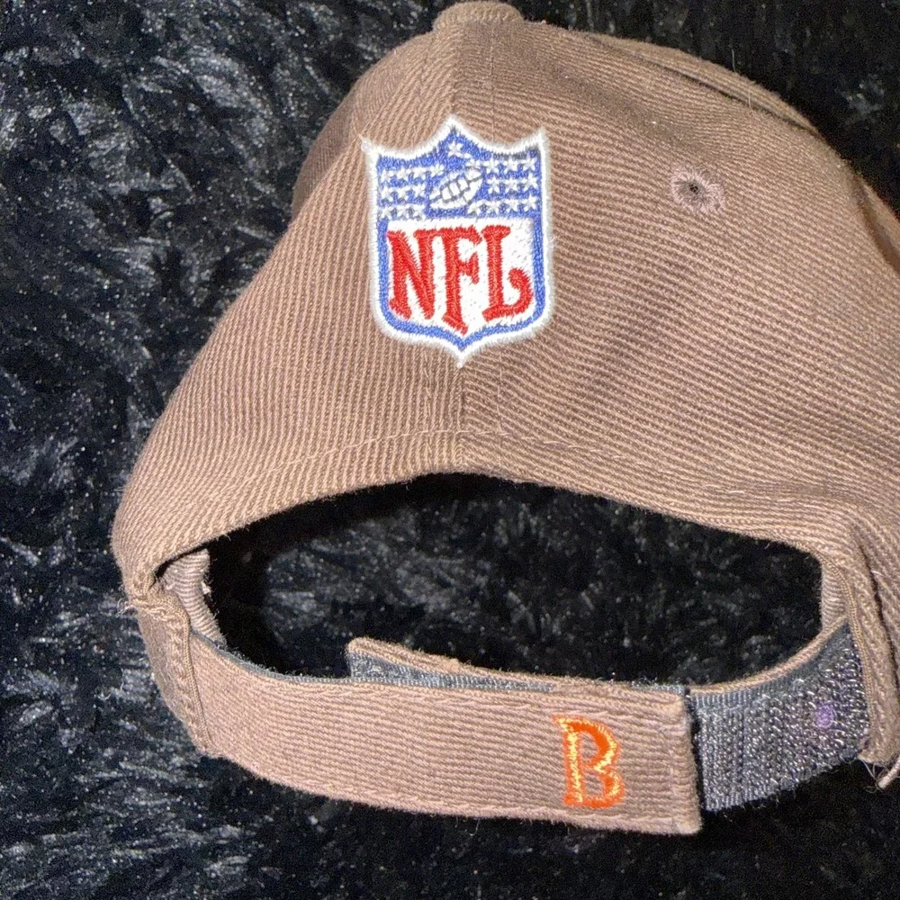 Vintage Cleveland Browns Hat Cap Strap Back One Size Brown NFL Football